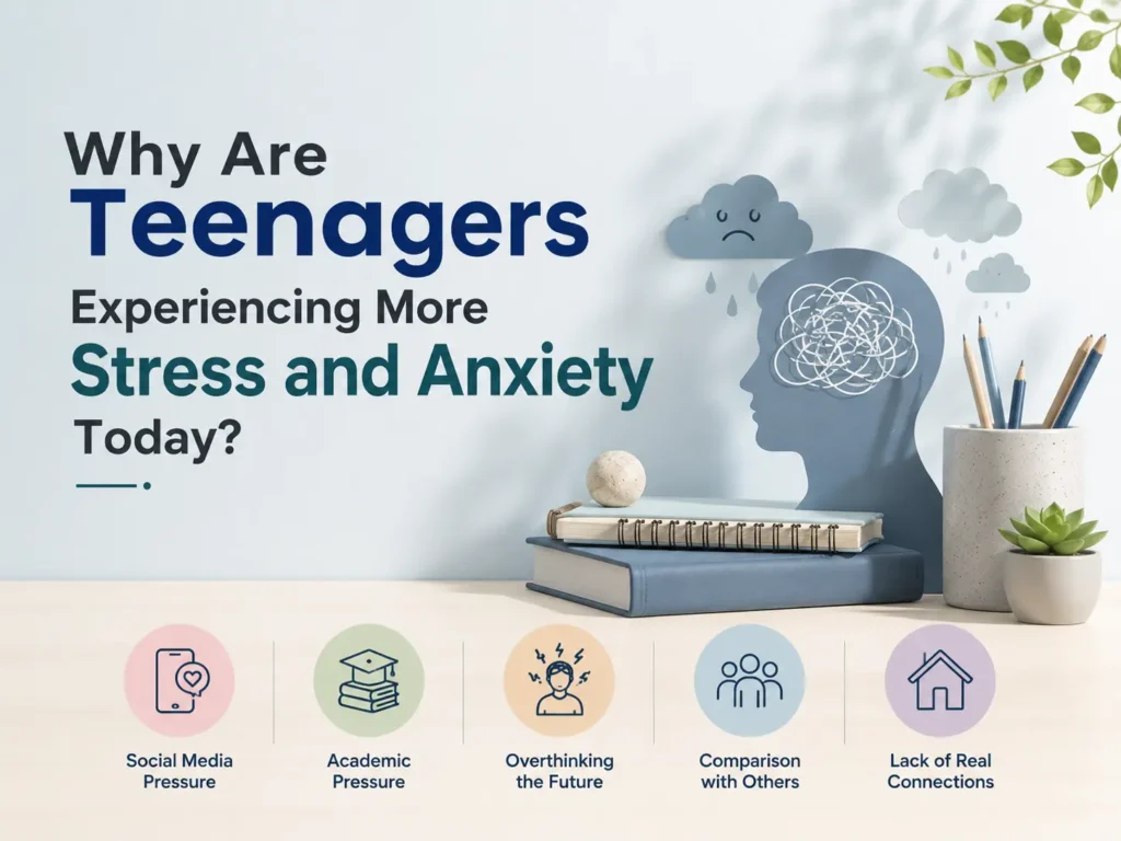 Why Are Teenagers Experiencing More Stress and Anxiety Today? Learn the causes, warning signs, and anxiety treatment in Vadodara for teens.