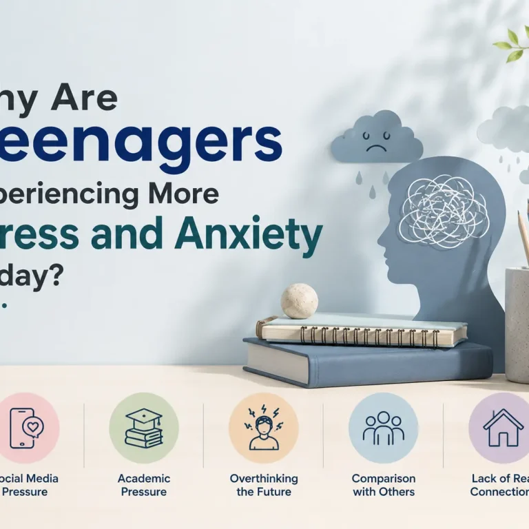 Why Are Teenagers Experiencing More Stress and Anxiety Today? Learn the causes, warning signs, and anxiety treatment in Vadodara for teens.